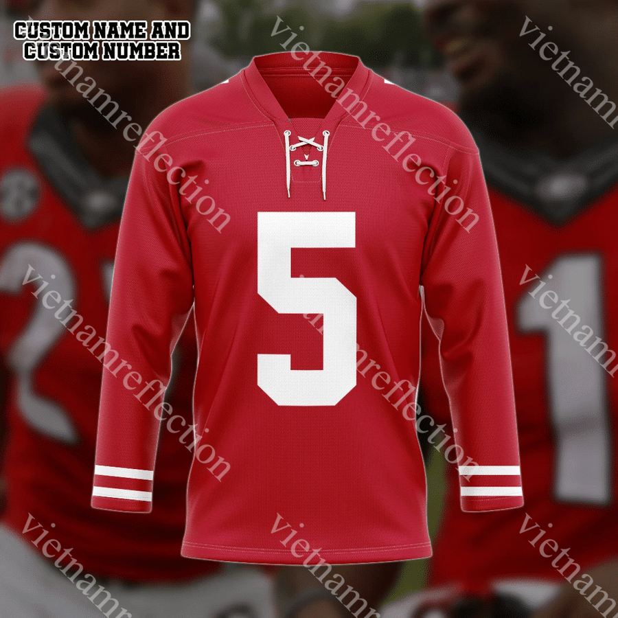 San Francisco 49ers NHL personalized custom hockey jersey