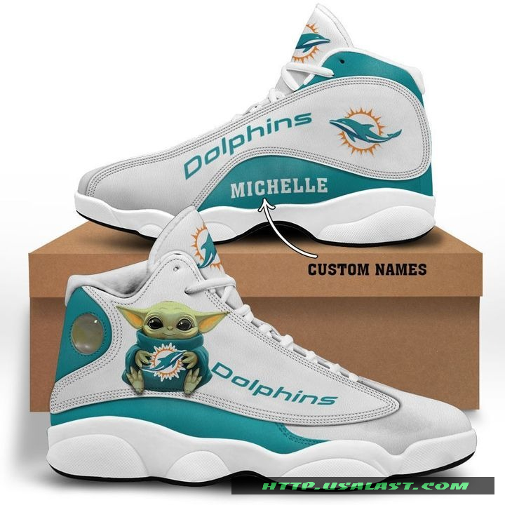 Sale OFF Personalised Miami Dolphins Baby Yoda Air Jordan 13 Shoes