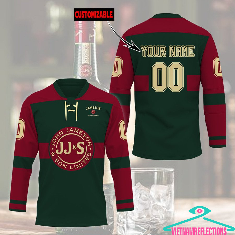 John Jameson whisky personalized custom hockey jersey