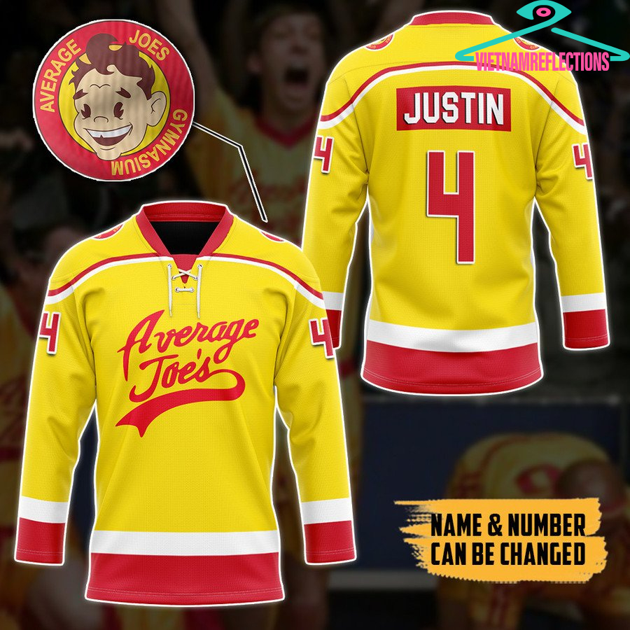 Average Joe’s personalized custom hockey jersey