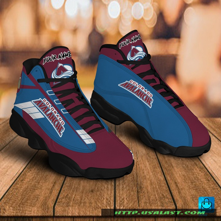 Sale OFF Personalised Colorado Avalanche Air Jordan 13 Shoes