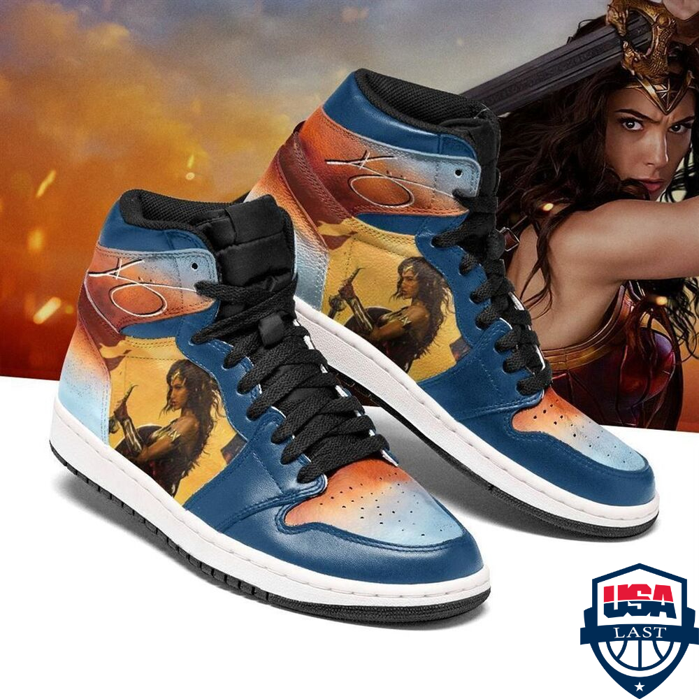 Wonder Woman DC Comics ver 2 Air Jordan High Top Sneaker Shoes