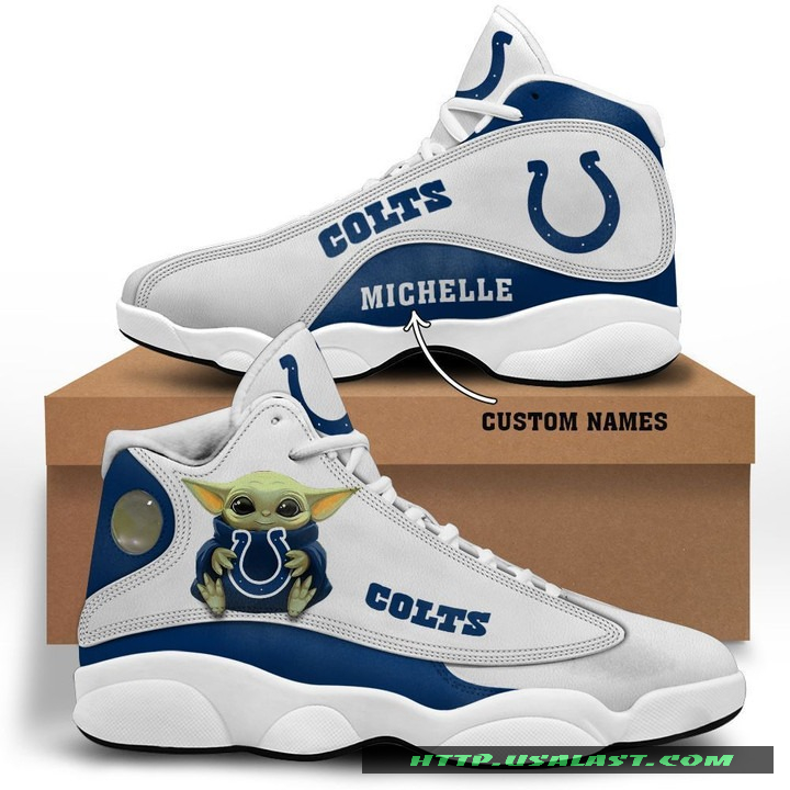 Sale OFF Personalised Indianapolis Colts Baby Yoda Air Jordan 13 Shoes