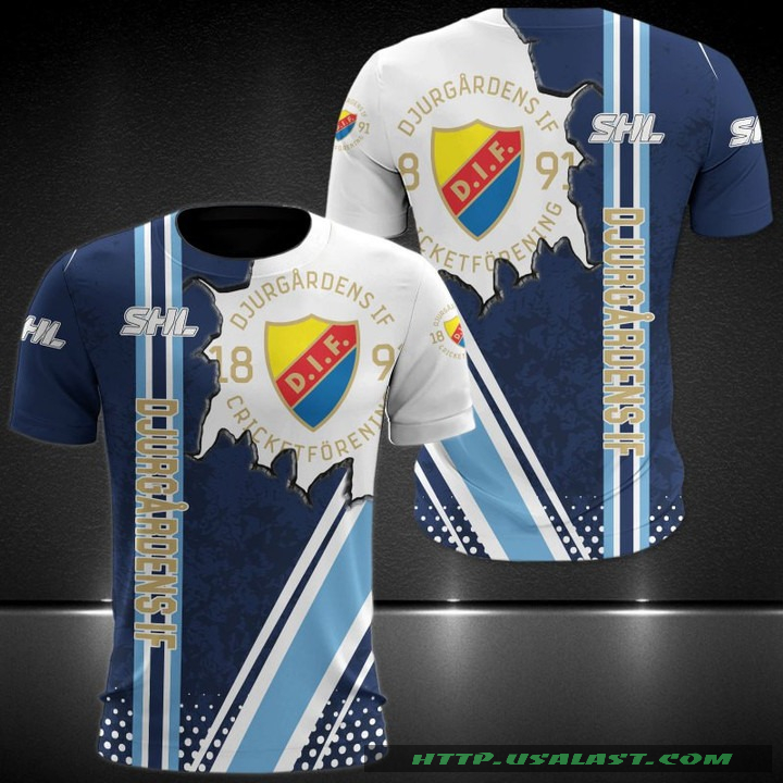 BEST Djurgardens IF Hockey Team 3D Hoodie T-Shirt
