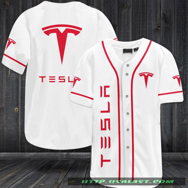 Tesla Baseball Jersey Shirt