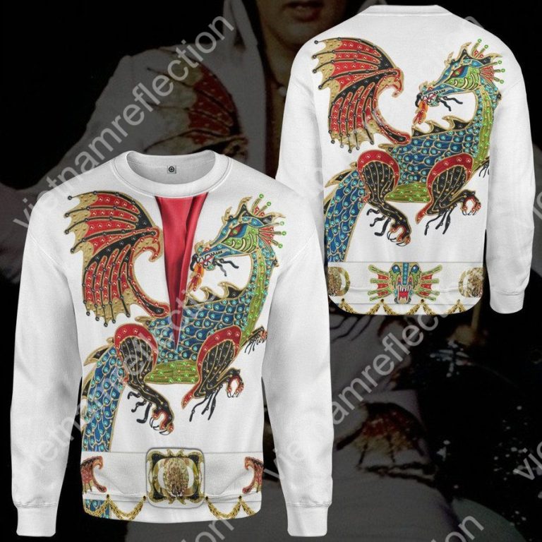 Elvis Presley Dragon Jumpsuit 3d hoodie t-shirt apparel