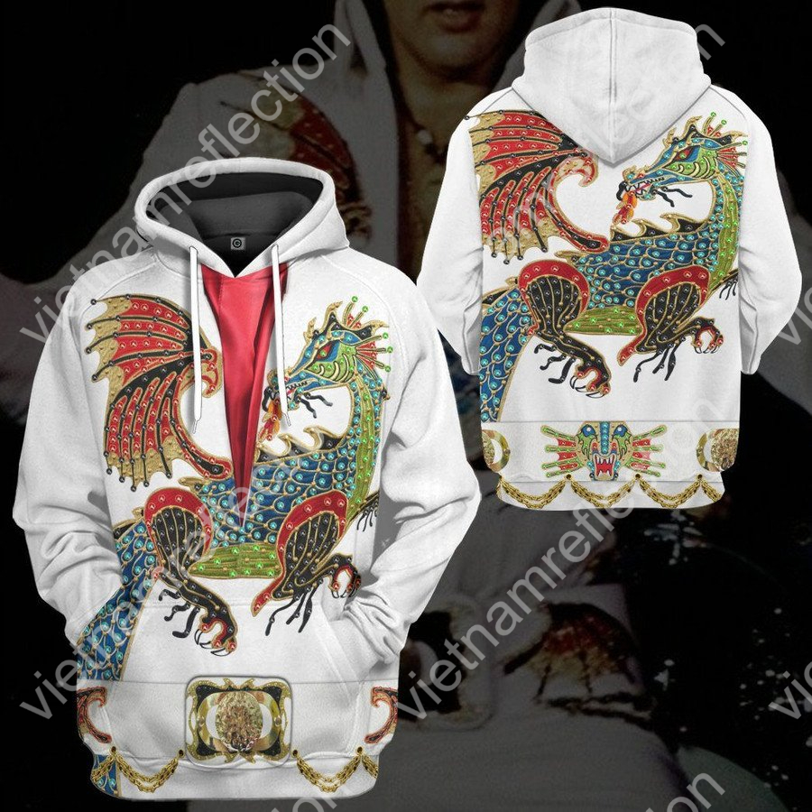 Elvis Presley Dragon Jumpsuit 3d hoodie t-shirt apparel