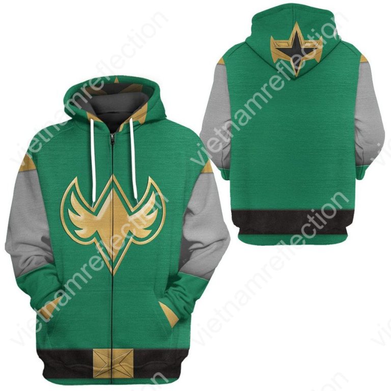 The Green Samurai Rangers Ninja Storm 3d hoodie t-shirt apparel