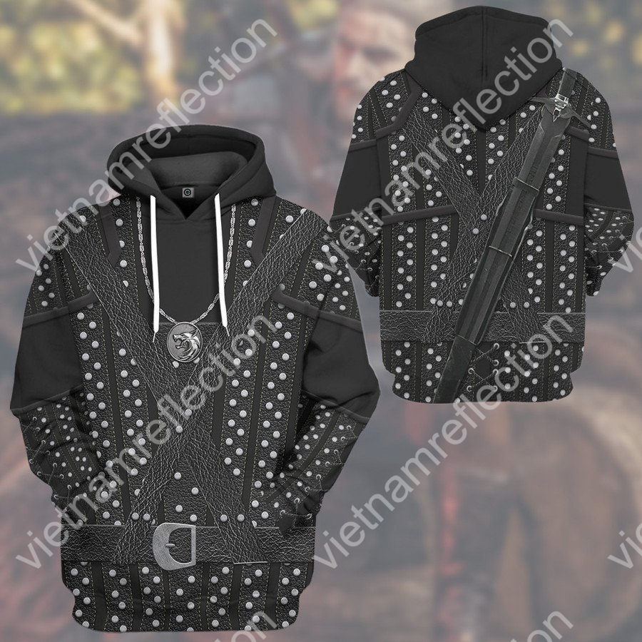 The Witcher Geralt cosplay 3d hoodie t-shirt apparel