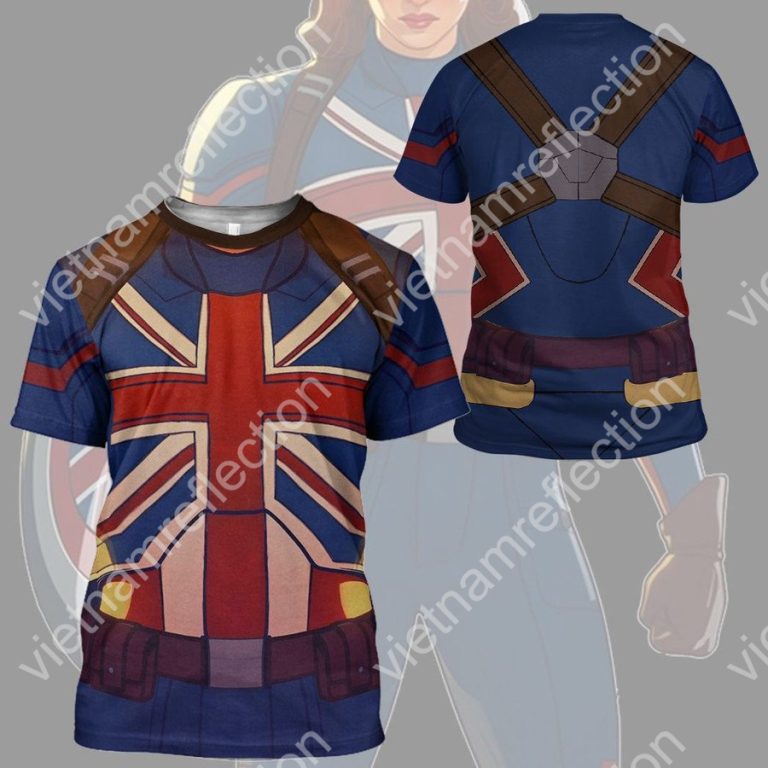 What If Captain Carter cosplay 3d hoodie t-shirt apparel