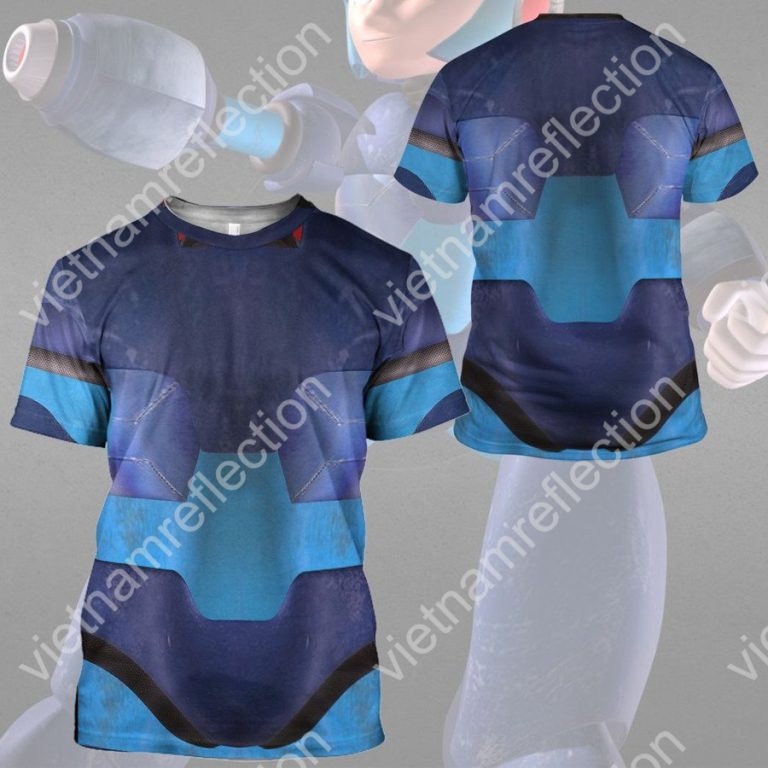 Mega Man cosplay 3d hoodie t-shirt apparel