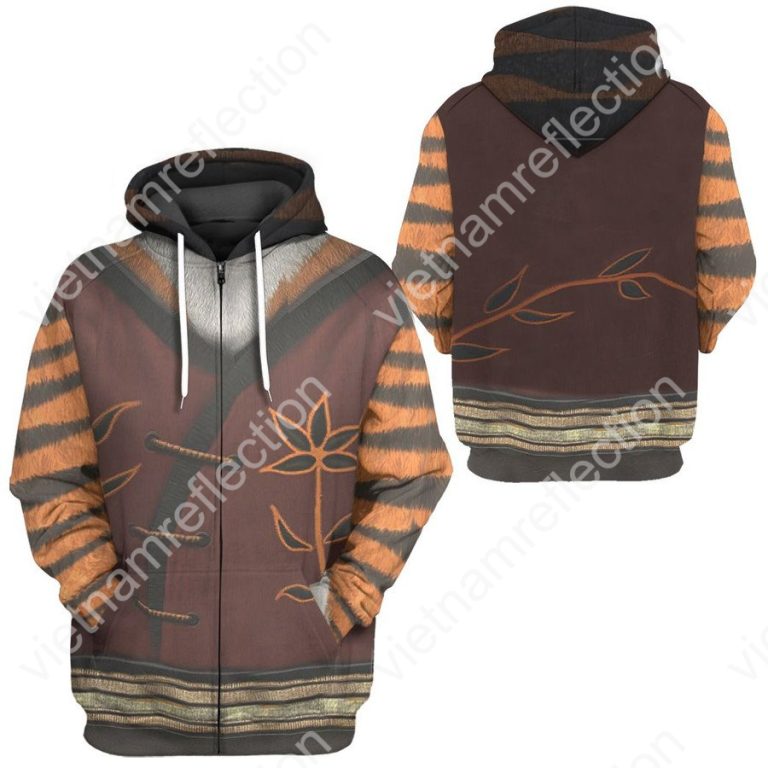 Kung Fu Panda Tigress cosplay 3d hoodie t-shirt apparel