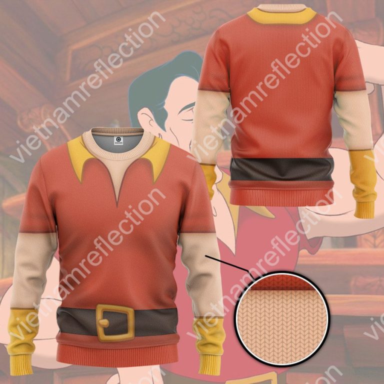 Beauty and the Beast Gaston cosplay 3d hoodie t-shirt apparel