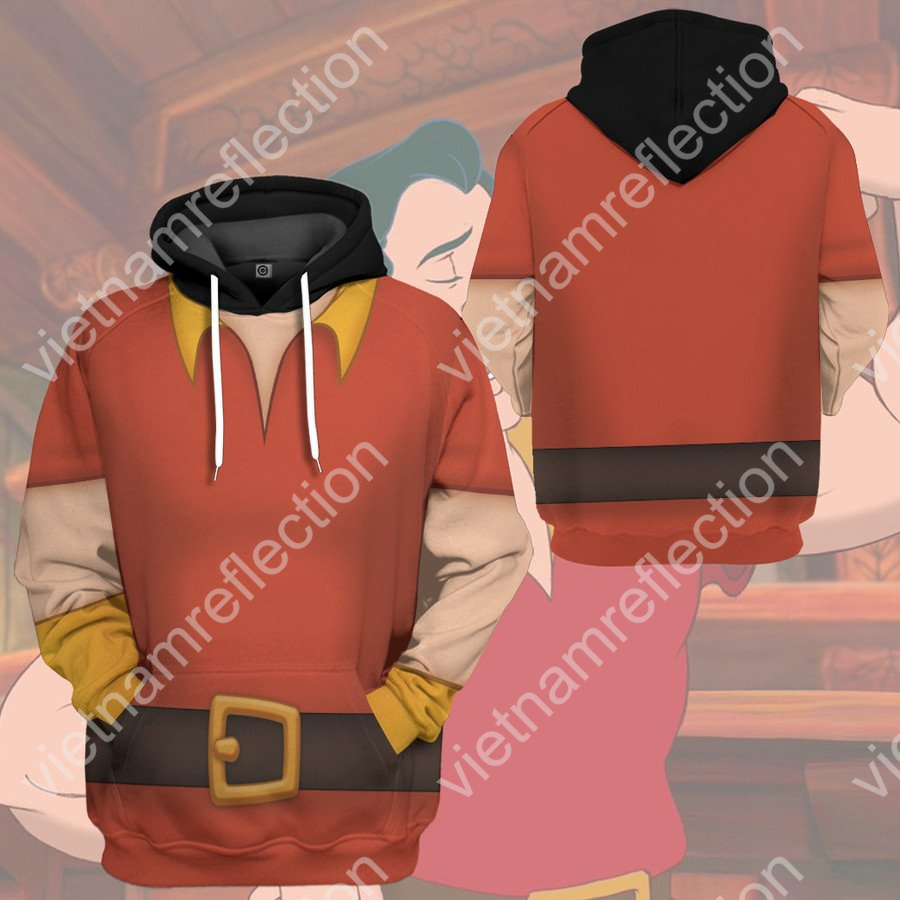Beauty and the Beast Gaston cosplay 3d hoodie t-shirt apparel