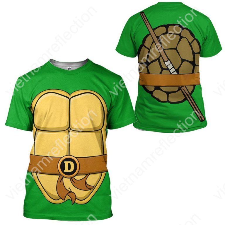 Donatello TMNT 1987 Don Donnie cosplay 3d hoodie t-shirt apparel