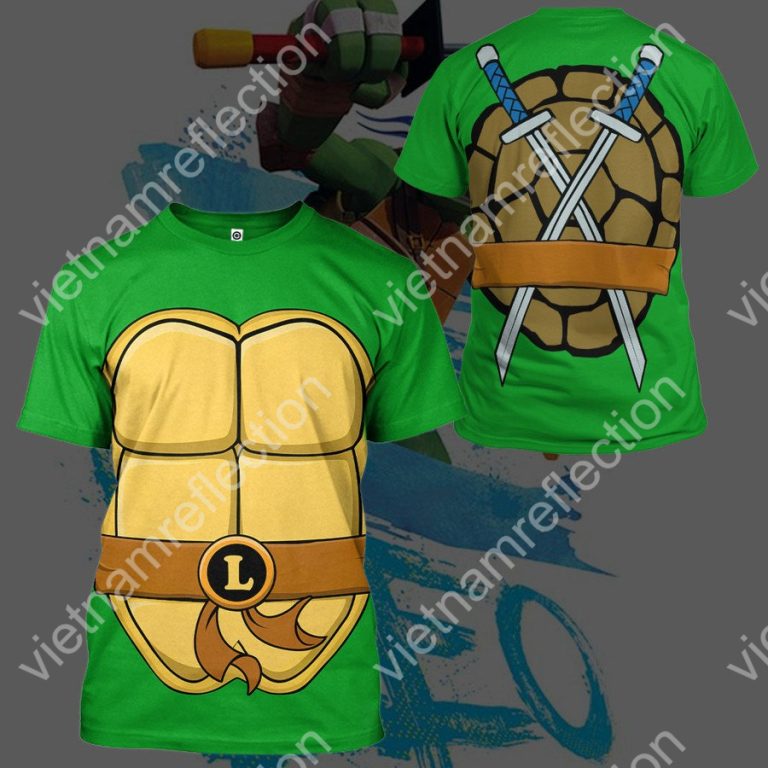 Leonardo TMNT 1987 Leo cosplay 3d hoodie t-shirt apparel