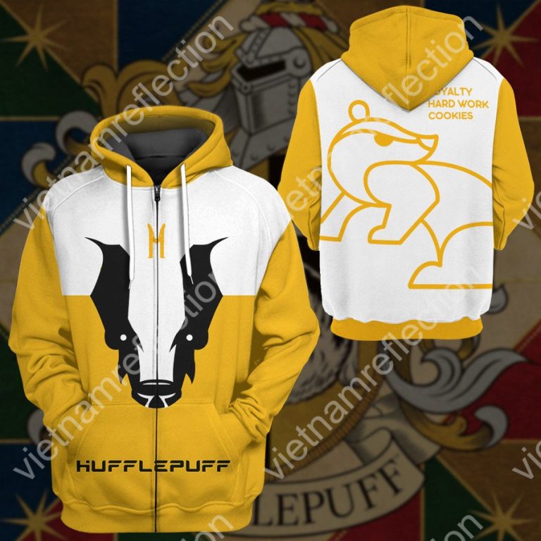 Harry Potter Hufflepuff Badgers 3d hoodie t-shirt apparel