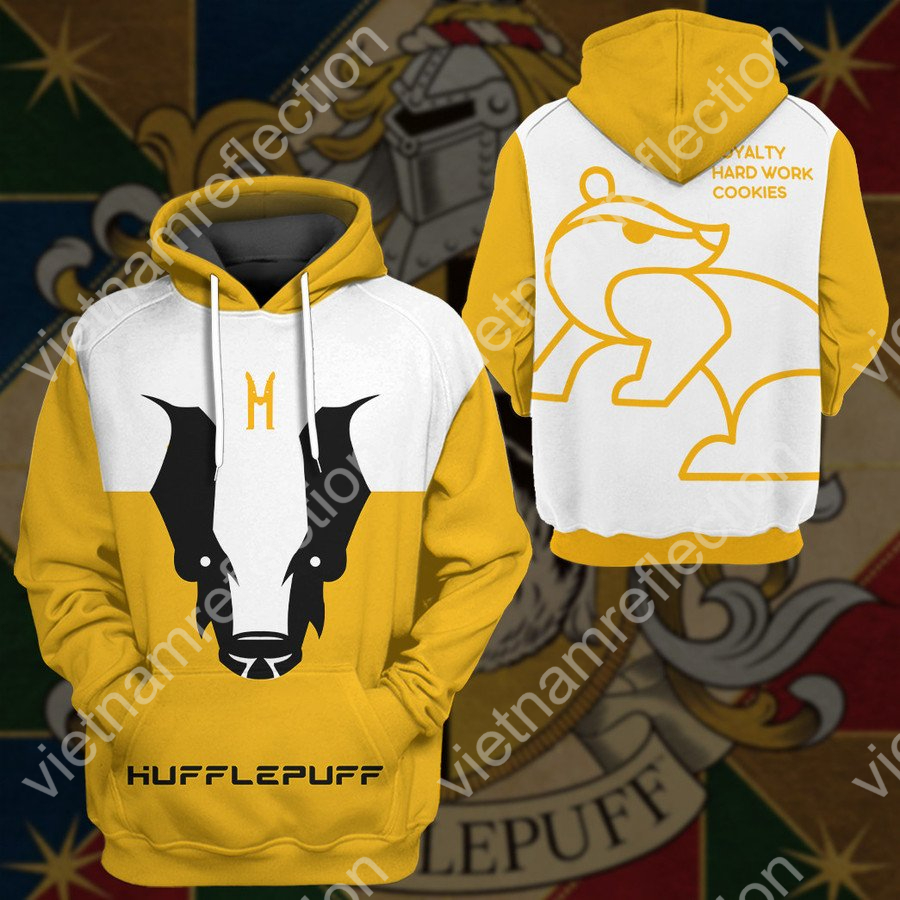 Harry Potter Hufflepuff Badgers 3d hoodie t-shirt apparel
