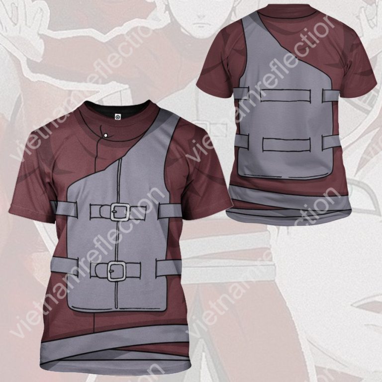 Naruto Gaara cosplay 3d hoodie t-shirt apparel