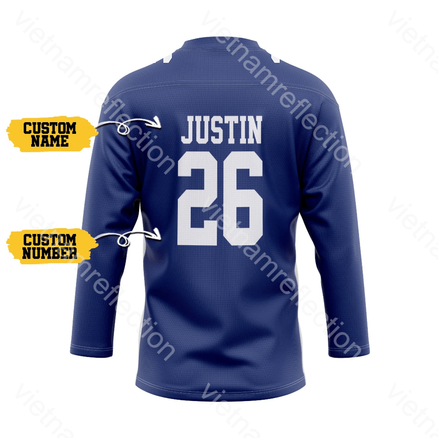 New York Giants NFL personalized custom hockey jersey