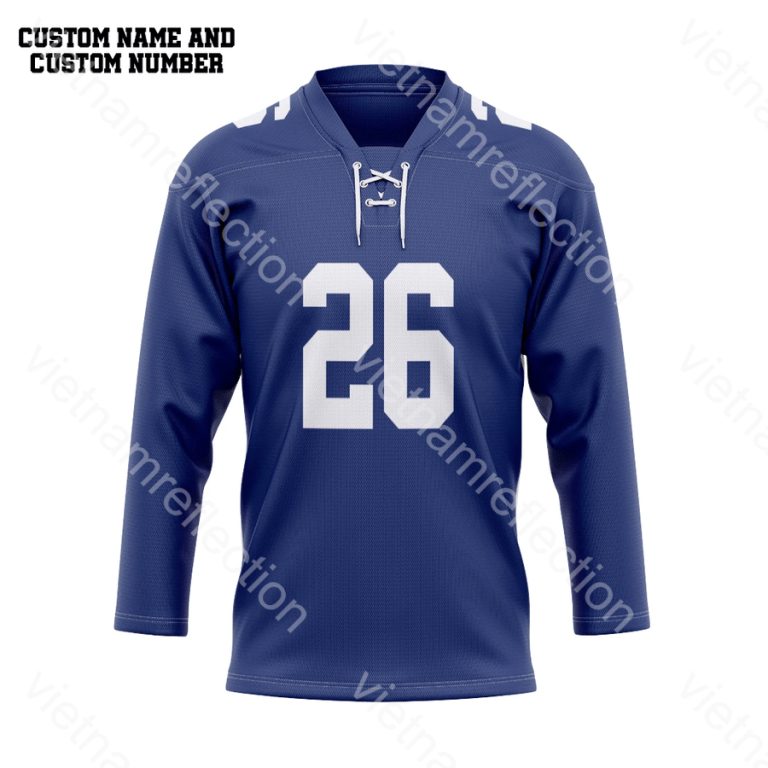 New York Giants NFL personalized custom hockey jersey