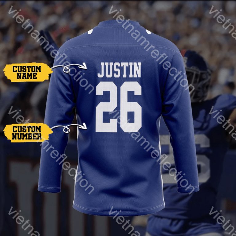 New York Giants NFL personalized custom hockey jersey