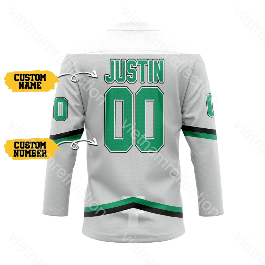 Dallas Stars NHL grey personalized custom hockey jersey