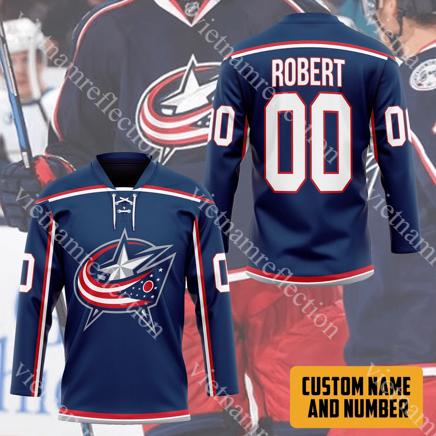 Columbus Blue Jackets NHL personalized custom hockey jersey