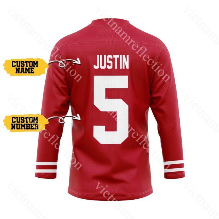 San Francisco 49ers NHL personalized custom hockey jersey