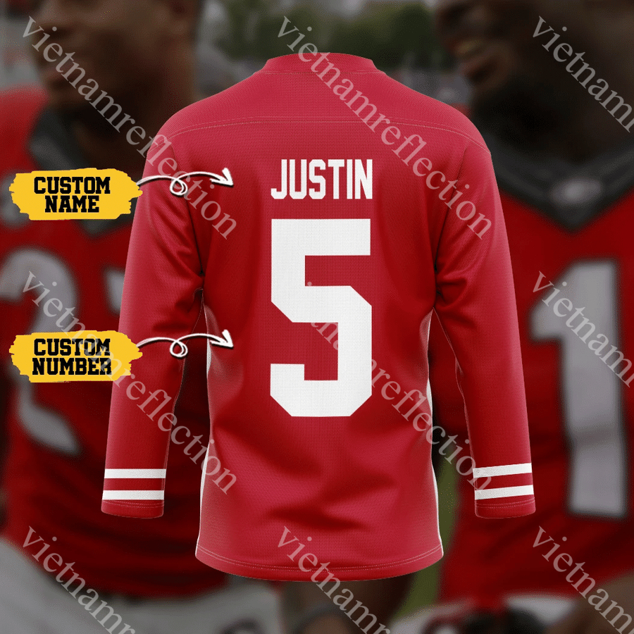 San Francisco 49ers NHL personalized custom hockey jersey