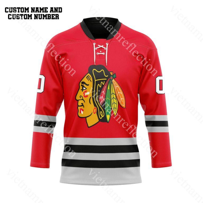 Chicago Blackhawks NHL personalized custom hockey jersey