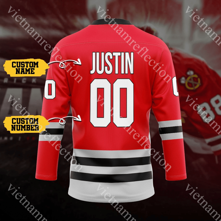 Chicago Blackhawks NHL personalized custom hockey jersey