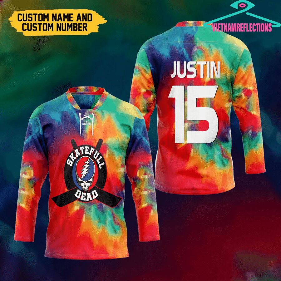 Skatefull Dead personalized custom hockey jersey