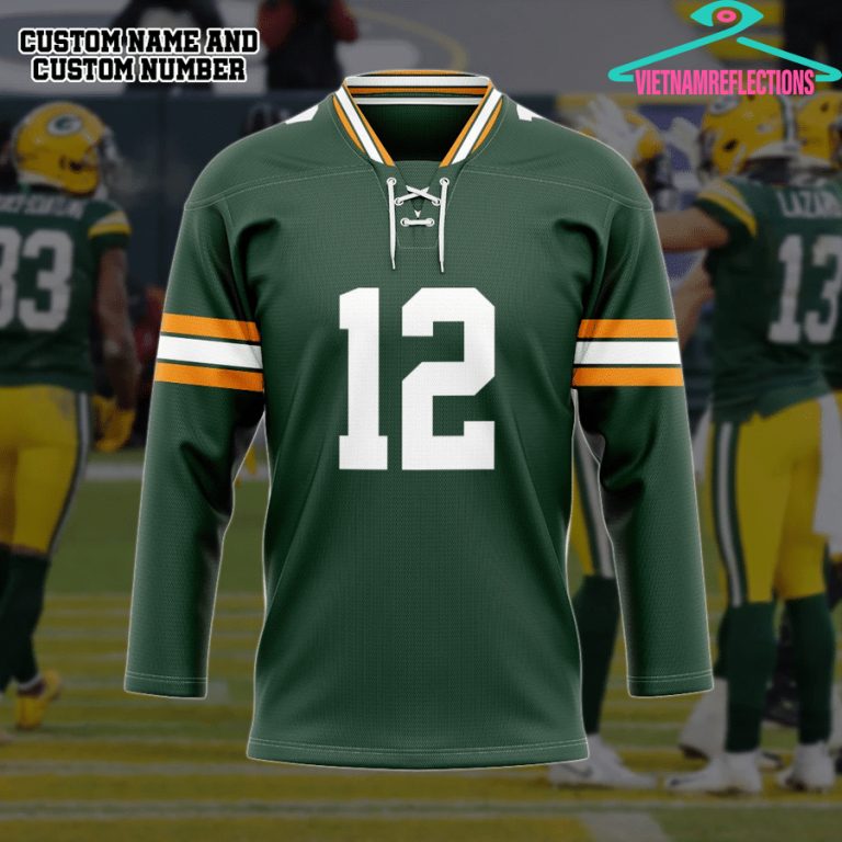 Green Bay Packers NFL personalized custom hockey jersey