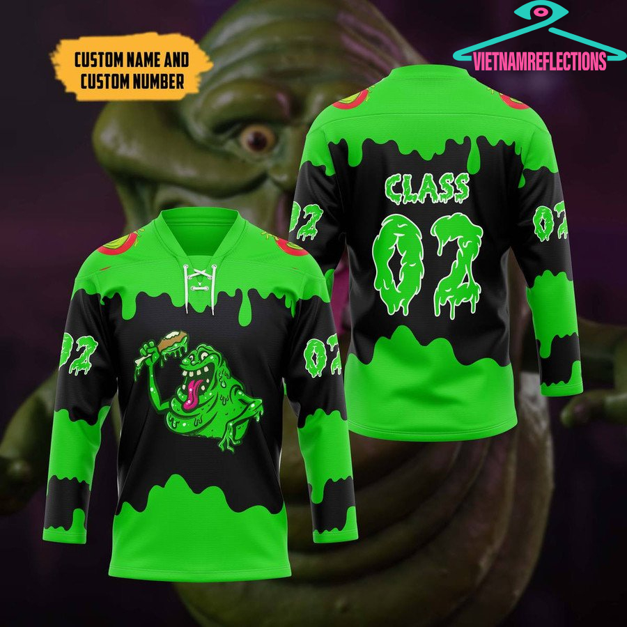 Slimer personalized custom hockey jersey