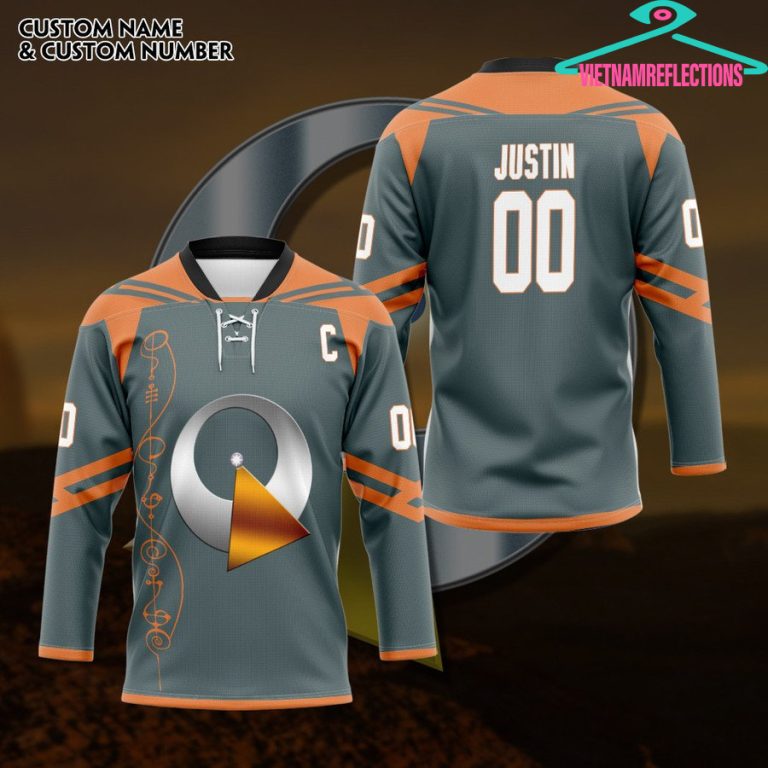 Star Trek Confederacy of Vulcan personalized custom hockey jersey