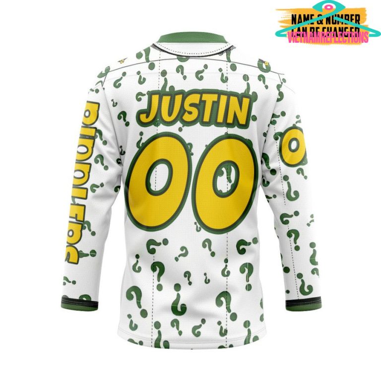 Riddlers personalized custom hockey jersey