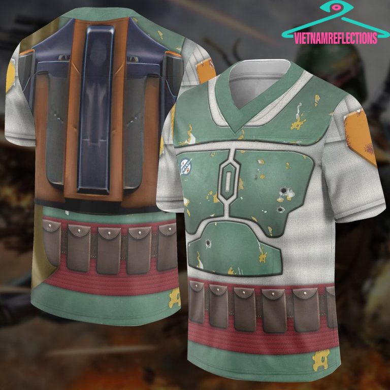 Star Wars Boba Fett Fighting hockey jersey