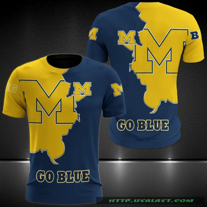 BEST Michigan Football Go Blue 3D Hoodie T-Shirt