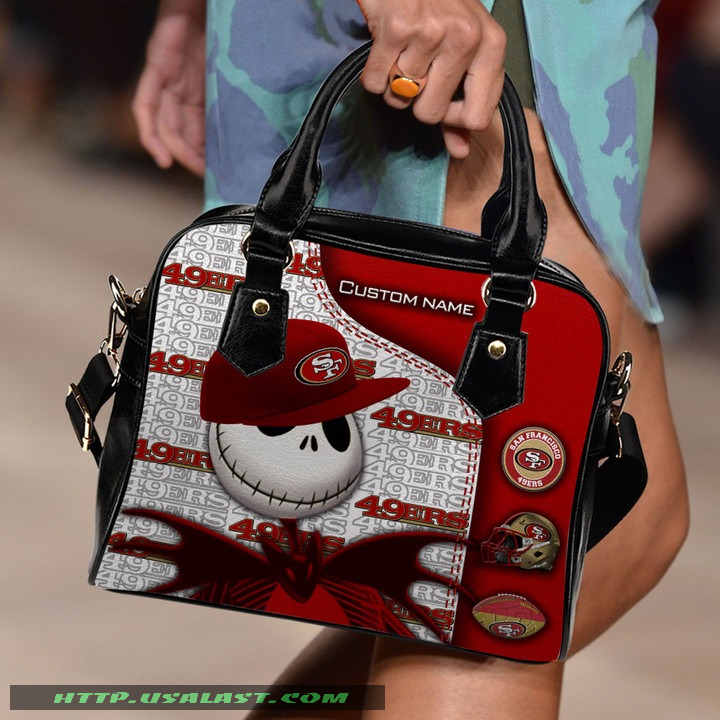 San Francisco 49ers Jack Skellington Personalized Shoulder Handbag Women Gift
