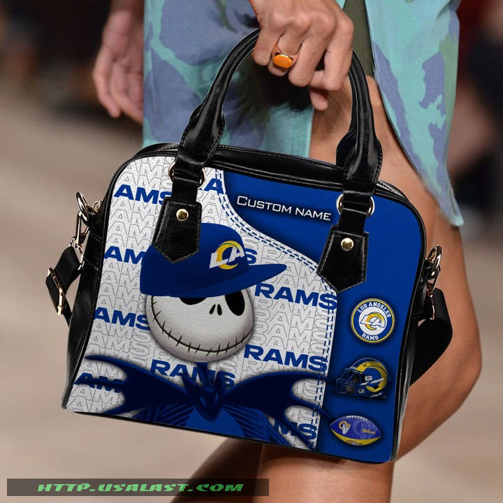 Los Angeles Rams Jack Skellington Personalized Shoulder Handbag Women Gift