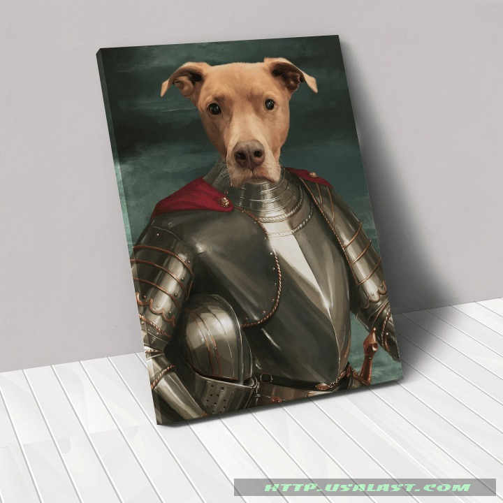 The Royal Knight Personalized Pet Image Poster Canvas