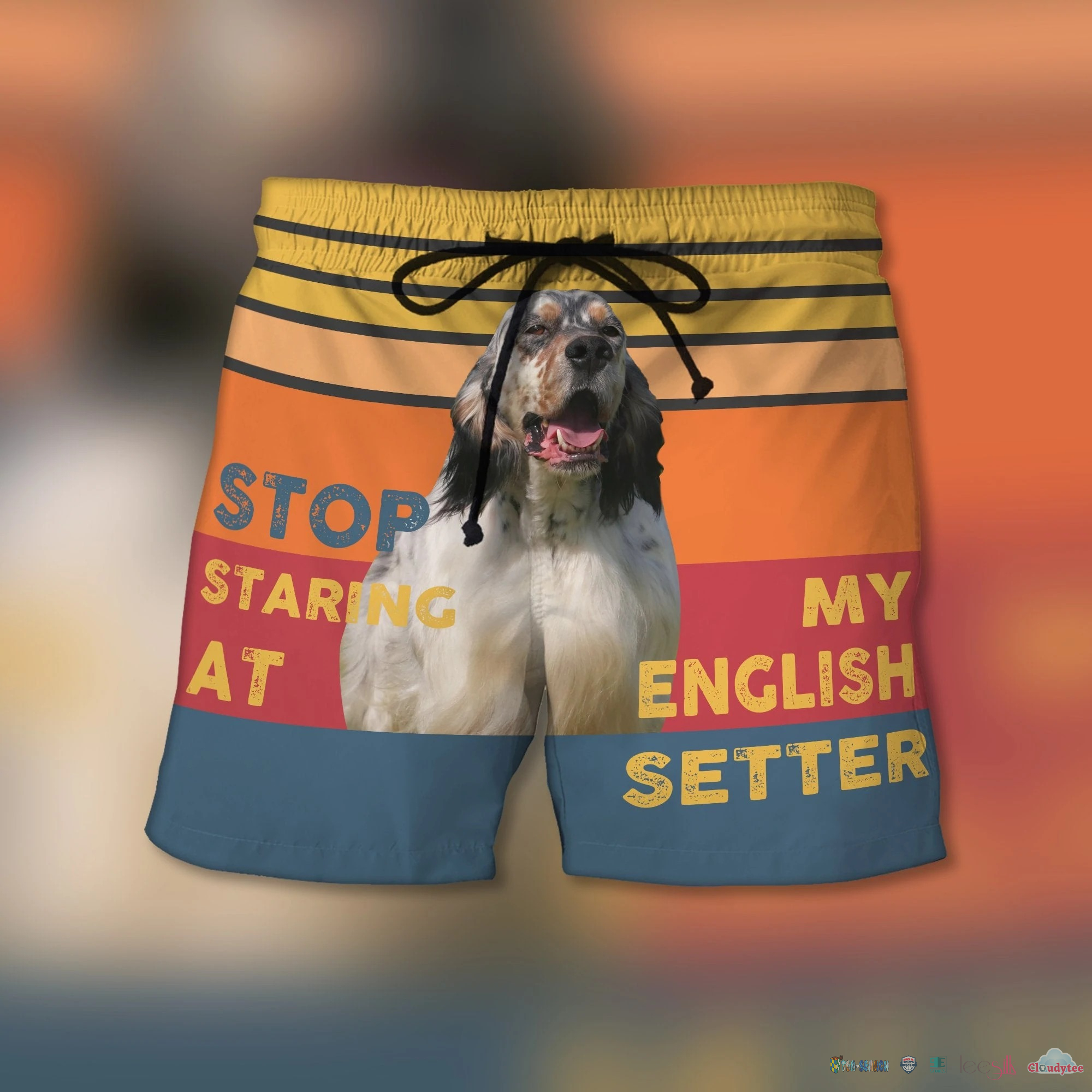(Big Sale) Stop Staring At My English Setter Beach Shorts