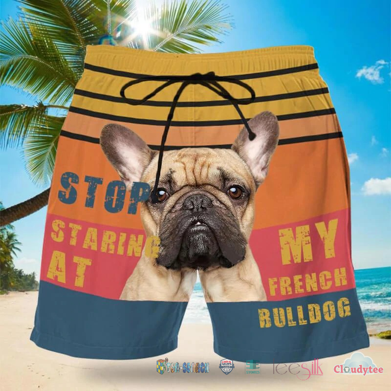 Perfect – Stop Staring At My French Bulldog Beach Shorts