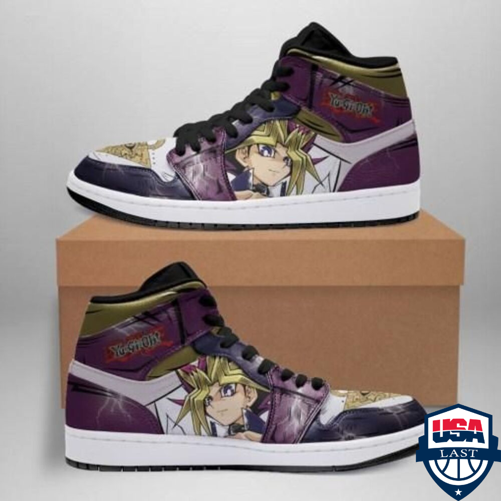 Yugi Muto Yu-Gi-Oh ver 1 Air Jordan High Top Sneaker Shoes