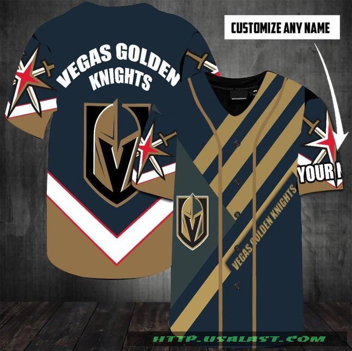 Vegas Golden Knights Personalized Baseball Jersey Shirt