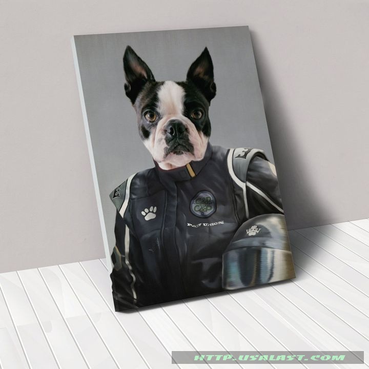 Car Racing Driver Personalized Pet Image Poster Canvas