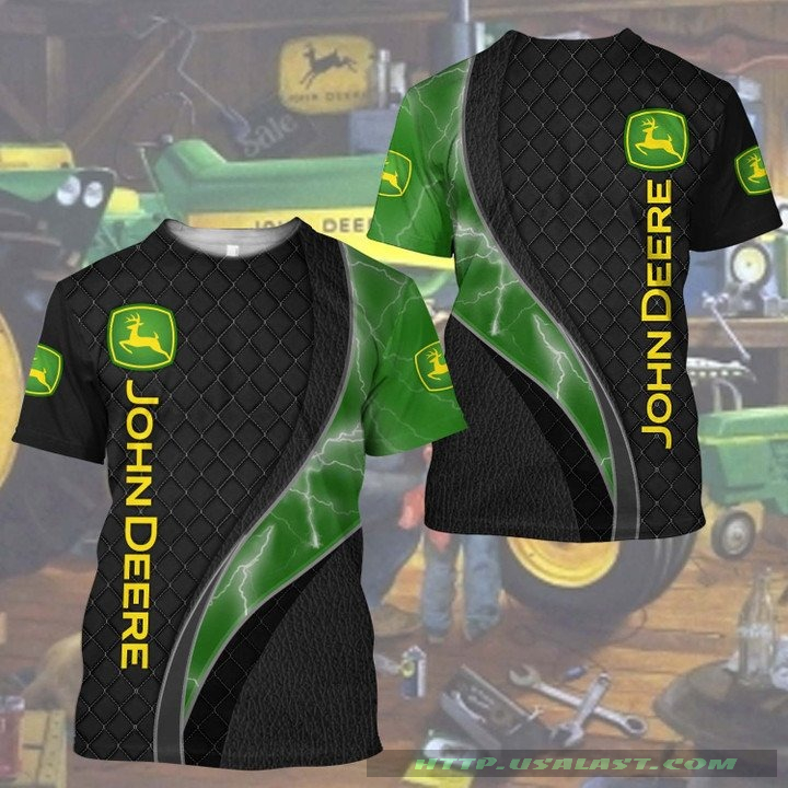 John Deere Lightning Bolt 3D All Over Print Shirt