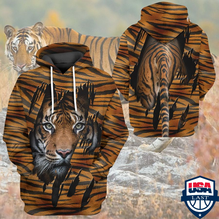 Zebra Tiger 3d hoodie apparel