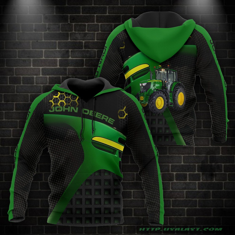 John Deere Caro 3D All Over Print Hoodie